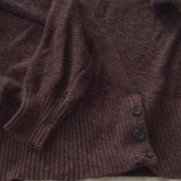 Ralph Lauren burgundy V sweater size L new no tag, 100% cotton fall trend color - Picture 3 of 4